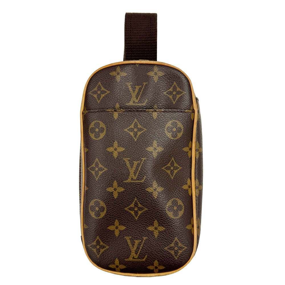 LOUIS VUITTON Brown Monogram Pochette Shoulder Bag